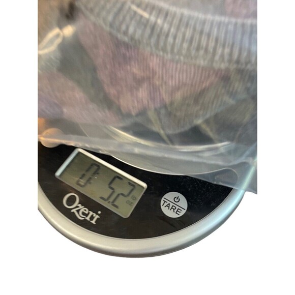 Amicale 100% Cashmere Pink‎ Grey Camouflage Crewneck Sweater Size Small Women’s - Picture 9 of 9